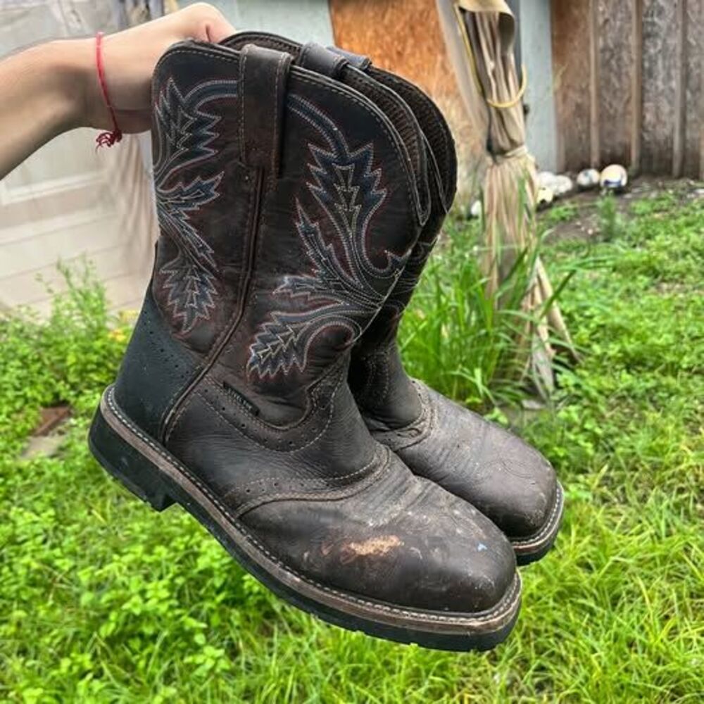 Brazos Bandero 2.0 steel toe work boots size 9.5
